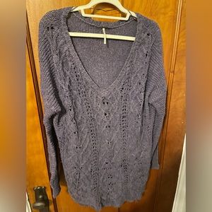 Free People Purple Knit Sweater